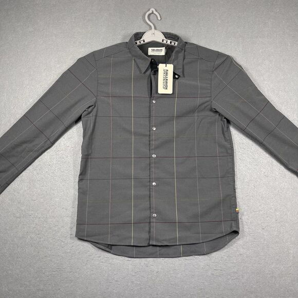 Specialized x Fjallraven Shirt Mens Medium Gray Riders Flannel Snap Long Sleeve - Picture 1 of 12